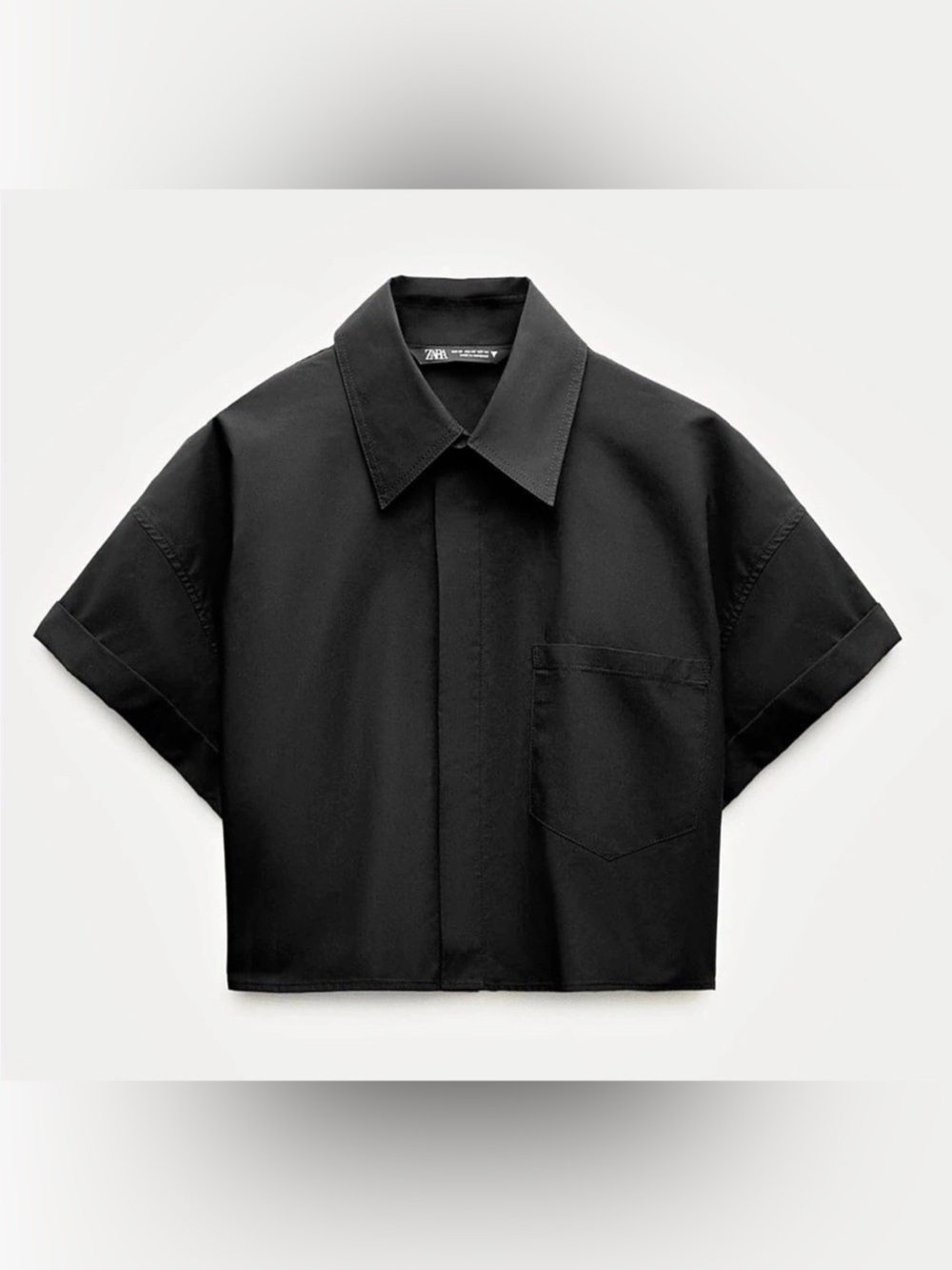 ZaraBlouse Cropped Black Size Small